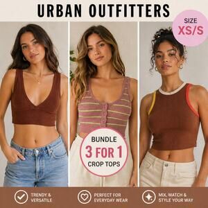 Urban Outfitters Out From Under Bundle of 4 Crop Tops Size XS/S